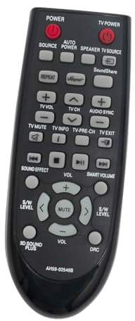 VINABTY AH59-02546B Replacement Remote Control Compatible with Samsung Soundbar HW-F550 HW-F551 HW-F551/TK HW-F550/EN HW-F550/ZF HW-F551/EN HW-F551/ZF