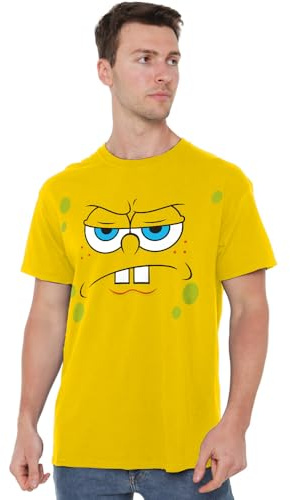 Spongebob Squarepants Unisex Spongebob Angry Face Unisex T Shirt T-Shirt