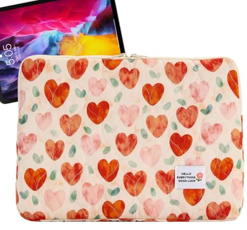 Laptop-Abdeckung für Frauen, süße Laptop-Hülle, leichte Schutzhülle für 14-Zoll-Laptops, Ladegerät im Freien, Cha-Kabel