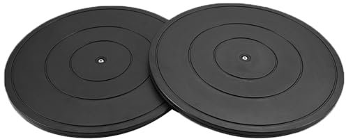 Drehscheibe Drehteller TV, Drehbarer Base Universal 2 Stück Drehteller Pflanzen Rund 360˚ Drehplattform Modell Drehplatte mit Stahlkugellagern Rotierende Plattenteller für Küche(400mm/16in)