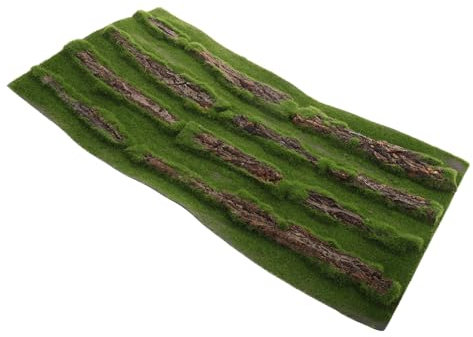 FONDOTIN Schildkröten-terrassenmatte Künstliche Pflanzen Für Aquarien Schildkrötenzubehör Für Panzer Teppich Für Reptilienbecken Grasteppich Drinnen Kunstgras Für Tank Perlenbaumwolle