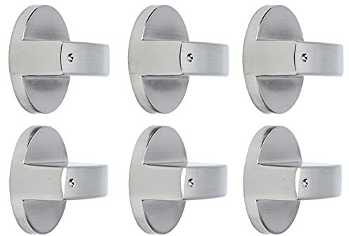 GLOGLOW Gasofenknopf, 6pcs 8mm Drehknopf Zinklegungskocher -Kocher -Kontrollknopf -Ersatzteil, Einfach zu Bedienen, Hoch Kompatibel, Exquisite Verarbeitung, mit Ergonomischem Design, (0°-Schalter)