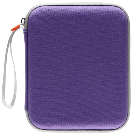 Étui pour cartes Yoto, 80 poches, 10 pochettes de rangement, classeur avec fermeture éclair, pour lecteur de mini cartes audio (violet)