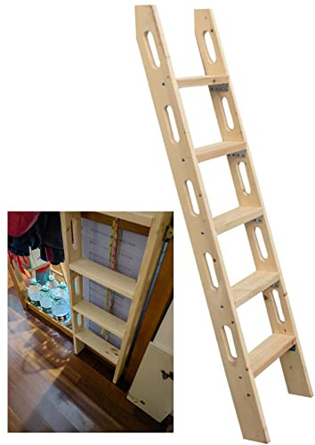 Escalera para litera, duradera, ahorra espacio, para autocaravanas, soporta 200 kg