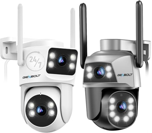GENBOLT Dual Lens WiFi Security Camera Outdoor