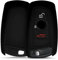 kwmobile Funda Compatible con BMW Llave de Coche con Control Remoto - Carcasa Protectora de Silicona para Llave de Coche - Case en Negro