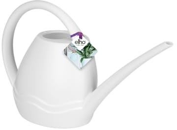 Elho Aquarius Giesskanne 36 - Gießkanne für Züchten und Ernten - Ø 34.8 x H 16.8 cm - Weiß/Weiss