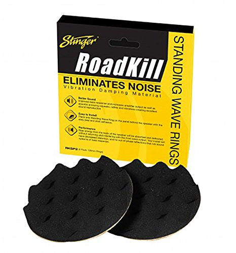 STINGER RKSP2 RoadKill Standing Wave-Rings for speakers - Kills car rattles, vibrations,and noise creating a superior listening experience - Car Audio installation accessory