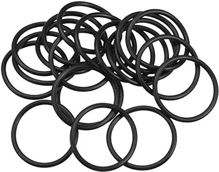 sourcing map 20 Stück Dichtung O-Ringe 45mm AD 38,8mm ID 3,1mm Breite Nitrilkautschuk Metrische Dichtungsringe Gummi Unterlegscheiben für Wasserhahn Schlauch Öl Säure Beständig Schlauch