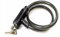 Steel Spiral Cable Bicycle Bike Lock 2 Keys Cycle Chain PVC Non scrachable Sleve (Black)