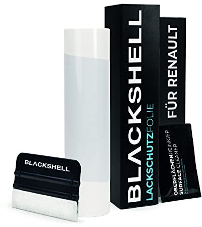 Blackshell® Ladekantenschutz Folie passend für Renault Zoe | Typ BFM | Bj. ab 2012 Transparent - passgenauer Stoßstangenschutz inkl. Set für Folierung