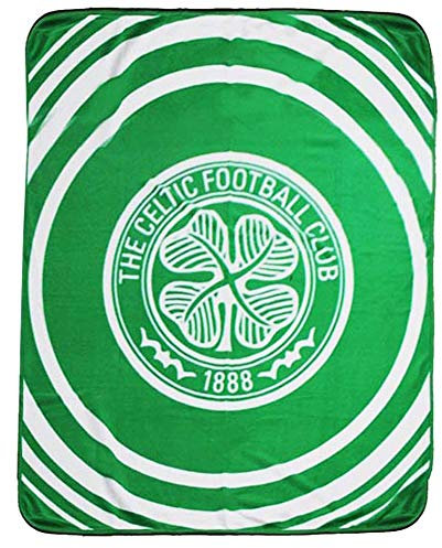 Celtic Official FC Fleece Blanket Throw for the Home or Car (100% Polyester & 125cm x 150cm)