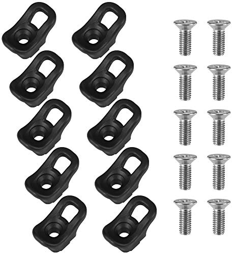 Lixada 10er Pack Kajak Öse Zurrschlaufe Deck Fitting Bungee Cord Kit Rigging Outfitting Pad Auge