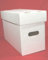 BUNDLE OF 5 (FIVE) CARDBOARD COMPACT COMIC BOXES (HOLD 200 COMICS EACH) FOR AMERICAN COMIC BOOKS