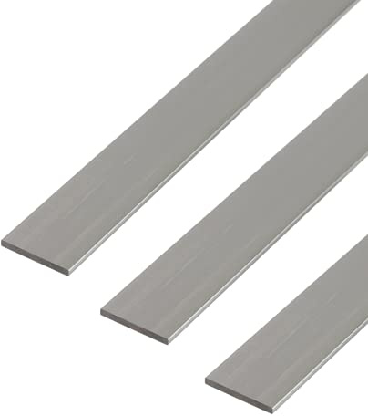 Alberts 499273 Flachstange | Aluminium, natur | 1000 x 50 x 3 mm | 3er Set
