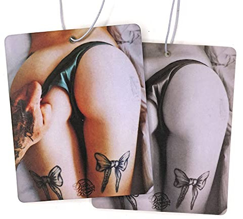 2x i love ass Auto Duftbaum fürs Auto sexy Po Erotik Lufterfrischer Autoduft FKK Porno Aroma Duftspender