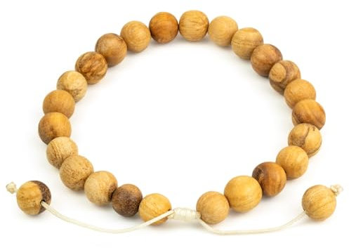 MUT22 Palo Santo Armband 8 mm Verschiebbar, Sakradschmuck mit Aromatherapie und Schutzfunktionen