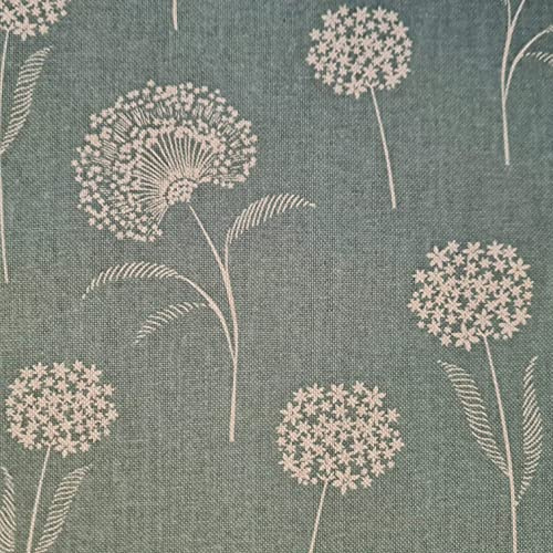 Werthers Stoffe Stoff Meterware Baumwolle pflegeleicht Dandelion Pusteblume salbeigrün Sauge