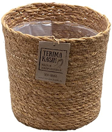Bloomique - Korb Gaby - Seegras - Terami Kasih - Topf 12 cm - Höhe 13 cm