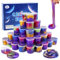 48 Pack Fluffy Galaxy Making Slime kit for Kids, Mini Easter Slime Party Favor, Bulk Putty Cheap Toy for Girls and Boys for Sensory and Tactile Stimulation, Bag Fillers, Soft Non-Sticky