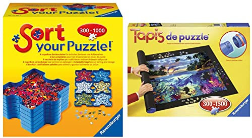 Ravensburger - Sort Your Puzzle - 4005556179343 + Tapis Puzzle 300-1500 pièces - 4005556179725