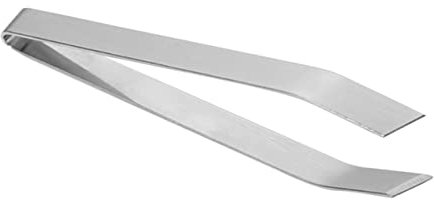 Stainless Steel Fish Bone Tweezers Slant Flat Tweezer for Precision Bone Removal and Kitchen Use, Dishwasher Safe, 4.25 Inch
