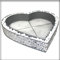 Herz Gitter XXL mit Trennblech und Kies Pflanzschale Grabschmuck Grabgestaltung Friedhof Pflanzherz 62x60x10 cm