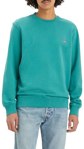 Levi's New Original Crew, Felpa Uomo, Deep Jungle French Terry, L