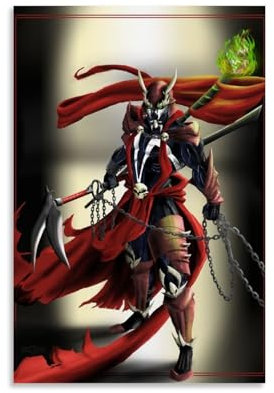 REOTTO Spawn Anime Poster Yoshida Imura Poster Dekorative Malerei Leinwand Wandkunst Wohnzimmer Poster Schlafzimmer Malerei,Wandkunst Bilddruck Moderne Familienzimmer Dekor 12x18inch(30x45cm)