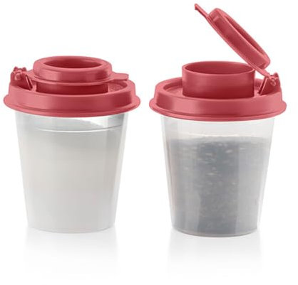 TUPPERWARE Tupper 10171926000 Mini Midget Salz- und Pfefferstreuer, 57 ml, Altrosa