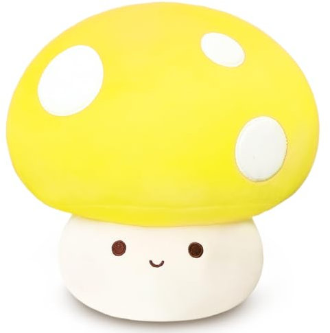 Yeqivo Stofftiere Pilze Plüsch Süße Plüschtier Hautfreundlich Pilze Kuscheltier Seitenschläferkissen Kawaii Plush Deko Wurfkissen Mushroom （60CM,Gleb）