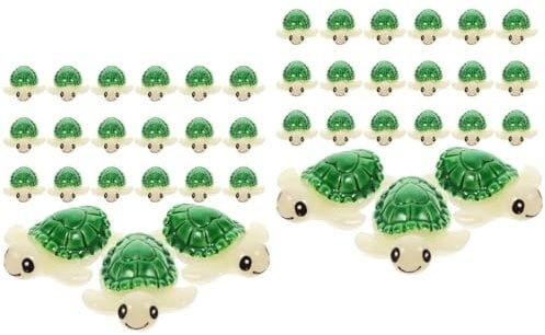 Milisten 40 STK Mini-Schildkröten-Modell Tierstatuenverzierung Mini-Tischfigur Spielzeuge Autos Spielzeug winzige Figuren multifunktionale Schildkrötenfigur Delfin Puppe