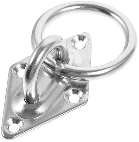 Edelstahl Abschlepphaken O-ring Rund Silber für Fahrzeuge und Anhänger