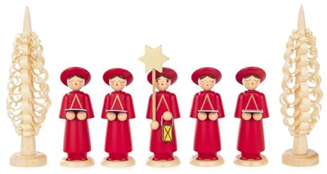 DREGENO Kurrendefiguren rot mit Spanbäumchen (7)