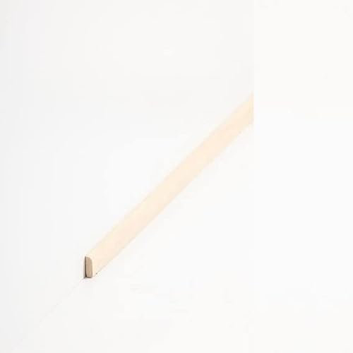 PROVISTON Baguette de recouvrement en bois massif Abachi, 4 x 10 x 2000 mm, à coller, visser et clouer, plinthe par PROVISTON - 2 m - 1 pièce