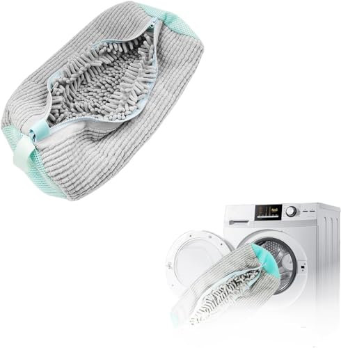 Sac à Linge pour Chaussures, Lavage Machine à Laver Réutilisable, Filet Protecteur pour Tous Types de Chaussures (1PC, Gris)