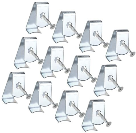 Support mural en fer pour pot de fleurs en terre cuite - Lot de 1 clip de suspension bleu