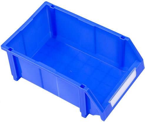 Sun World Sichtlagerboxen Stapelboxen 400x250x160mm Lagerboxen stapelbar Kleinteile Keller Garage Blau (Größe: 4)