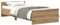 vidaXL Bettgestell ohne Matratze Artisan-Eiche 75x190 cm Holzwerkstoff, Schlafzimmermöbel, Schlafzimmerbett, Einzelbett, Bett, Bettrahmen, Lattenrost