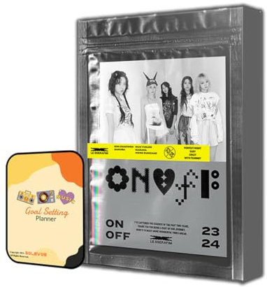 LE SSERAFIM ON-OFF 23-24 LE SSERAFIM Album [PHOTOBOOK ver.]+Pre Order Benefits+BolsVos K-POP Inspired Freebies