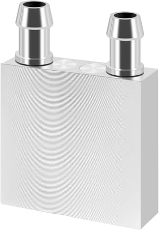 Kueohse Aluminium WasserküHlblock 40X40X12Mm KüHler für Computer CPU KüHler