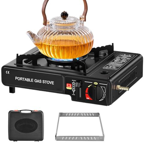 Fornello da campeggio - Piano Cottura Mobile da Campeggio,Attrezzatura di Sopravvivenza Esterna 2 in 1 Bruciatore da Cucina Per Picnic BBQ Modello Da Tavolo Campeggio Avventure