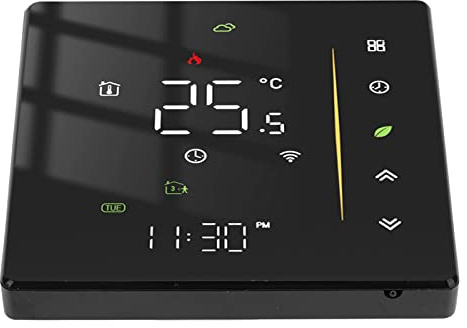 MasYosh WiFi Thermostat für Kesselheizung, Smart Programmierbar, Schwarz