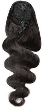 Natural Body Wave Human Hair Ponytail Extensions for Women Clip in Drawstring Ponytail Hair Extensions Stunning Look(18inches)