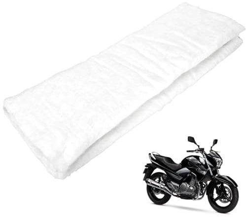 FortuneGlobe Hochtemperaturisolierende Wolle für Schalldämpfer Motorrad – 50 x 70 cm – für Mofa, Roller und Auspuff Rock
