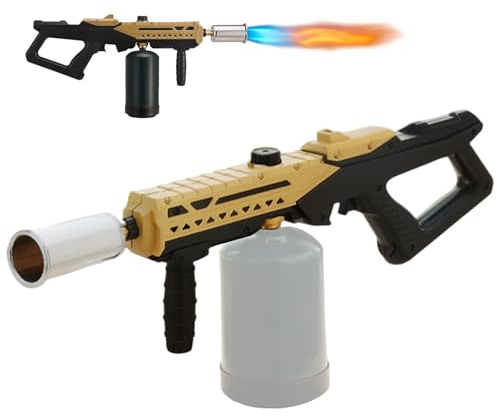 KINDLUME Soplete de Cocina, Soplete de Cocina Profesional, Soplete Gas Butano, Potente Soplete, con Llama Ajustable, para Aplicaciones Culinarias y Aire Libre (Tanque de Gas No Incluido)