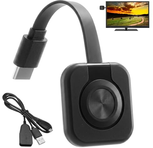 Menibeuty Wireless HDMI Adapter, 4K HD Wireless Display Adapter Wi-Fi Dongle mit Screen Mirror Kabellos HiFi Display Adapters für Video/Audio/Dateien Übertragung von PC Phone auf TV Beamer Monitor