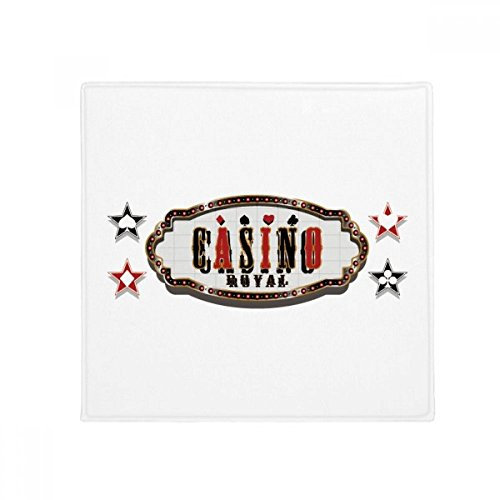 DIYthinker Schwarz Rot Casino Schild Muster Anti-Rutsch-Boden Haustier-Matten-Platz Home Küchentür 80 cm Geschenk 80 X 80Cm Mehrfarbig