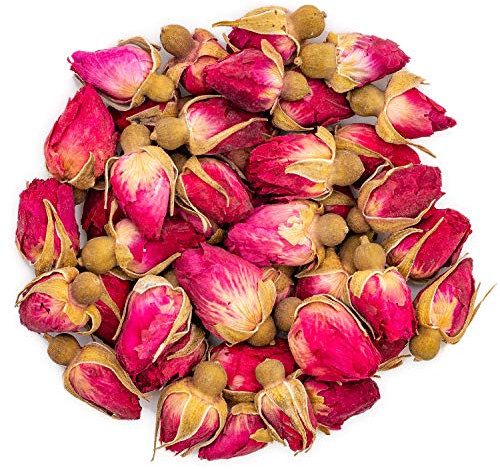 Oriarm 100g / 3.53oz Pingyin Red Rose Buds Tea Dried Herb - Boutons de fleurs de tisane de rose chinoise - Naturally Processed