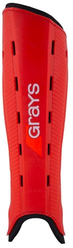 GRAYS G600 Hockey-Schienbeinschoner, rot/schwarz, M